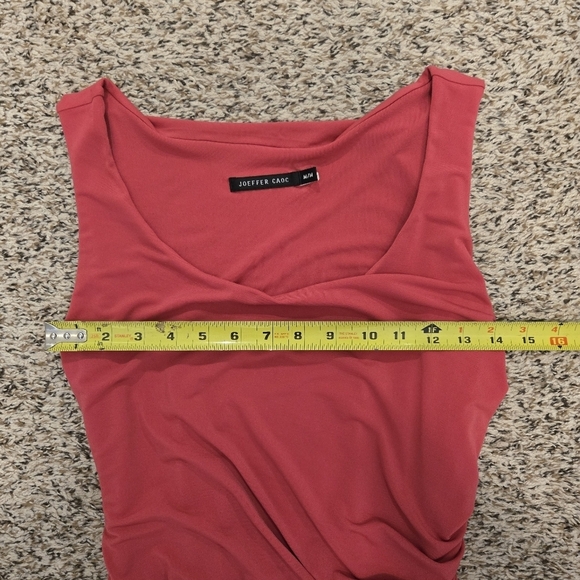 Joeffer Caoc Sleeveless Designer dress Zara Red With Stretch Size Medium - Picture 8 of 11